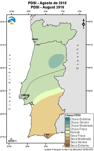 1.2 Caracterização Climatológica O mês de agosto foi caraterizado como sendo um mês muito seco e quente.