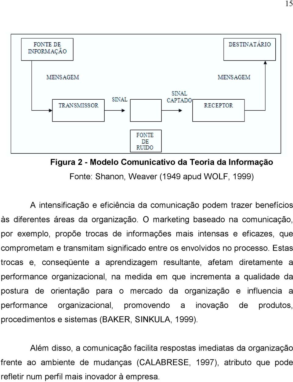 Estas trocas e, conseqüente a aprendizagem resultante, afetam diretamente a performance organizacional, na medida em que incrementa a qualidade da postura de orientação para o mercado da organização