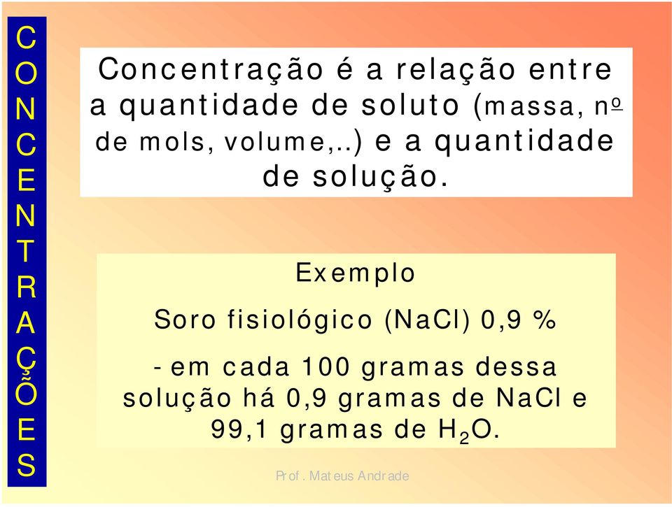 .) e a quant idade de soluç ão.