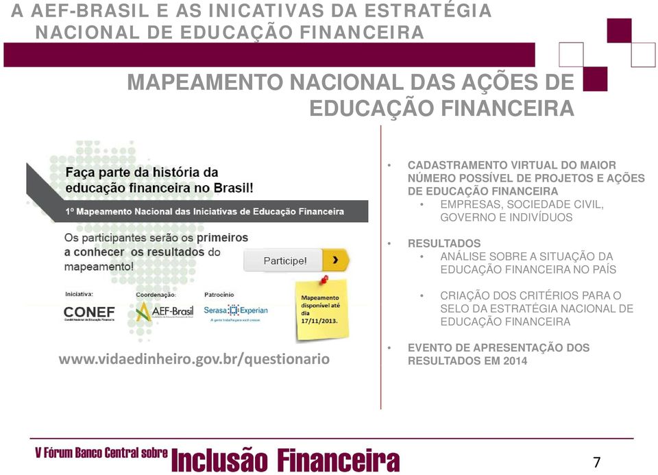 ANÁLISE SOBRE A SITUAÇÃO DA EDUCAÇÃO FINANCEIRA NO PAÍS CRIAÇÃO DOS CRITÉRIOS PARA O SELO DA ESTRATÉGIA