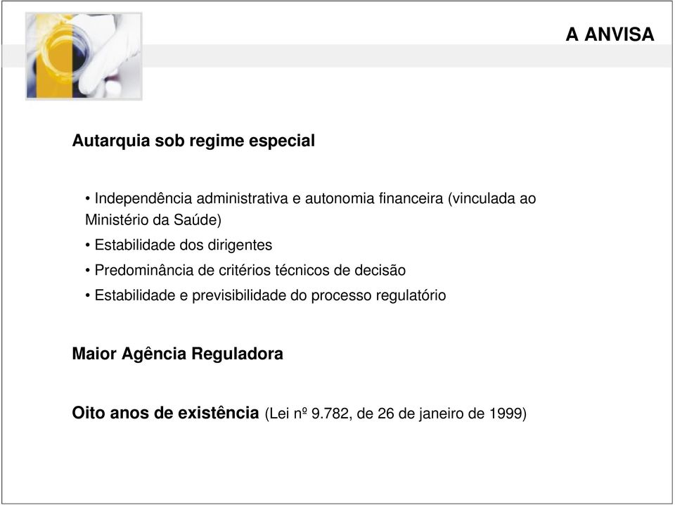 Predominância de critérios técnicos de decisão Estabilidade e previsibilidade do