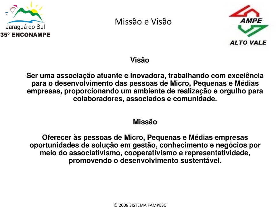 associados e comunidade.