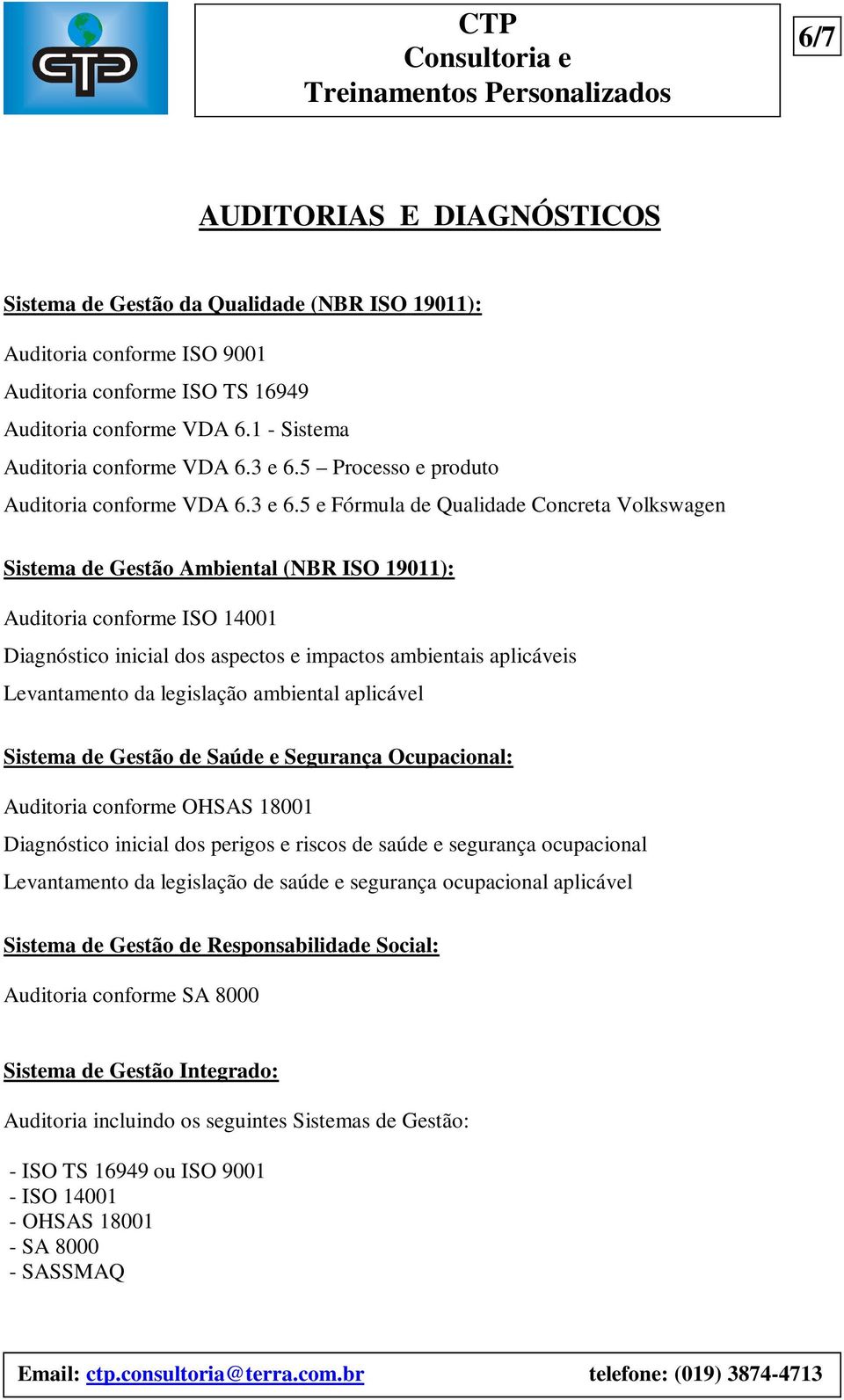 5 Processo e produto Auditoria conforme VDA 6.