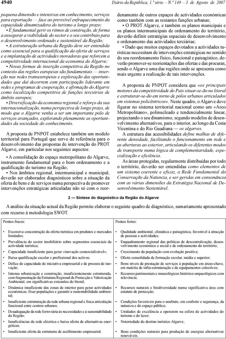 gerir os ritmos de construção, de forma a assegurar a viabilidade do sector e o seu contributo para o desenvolvimento ordenado e sustentável da Região; A estruturação urbana da Região deve ser