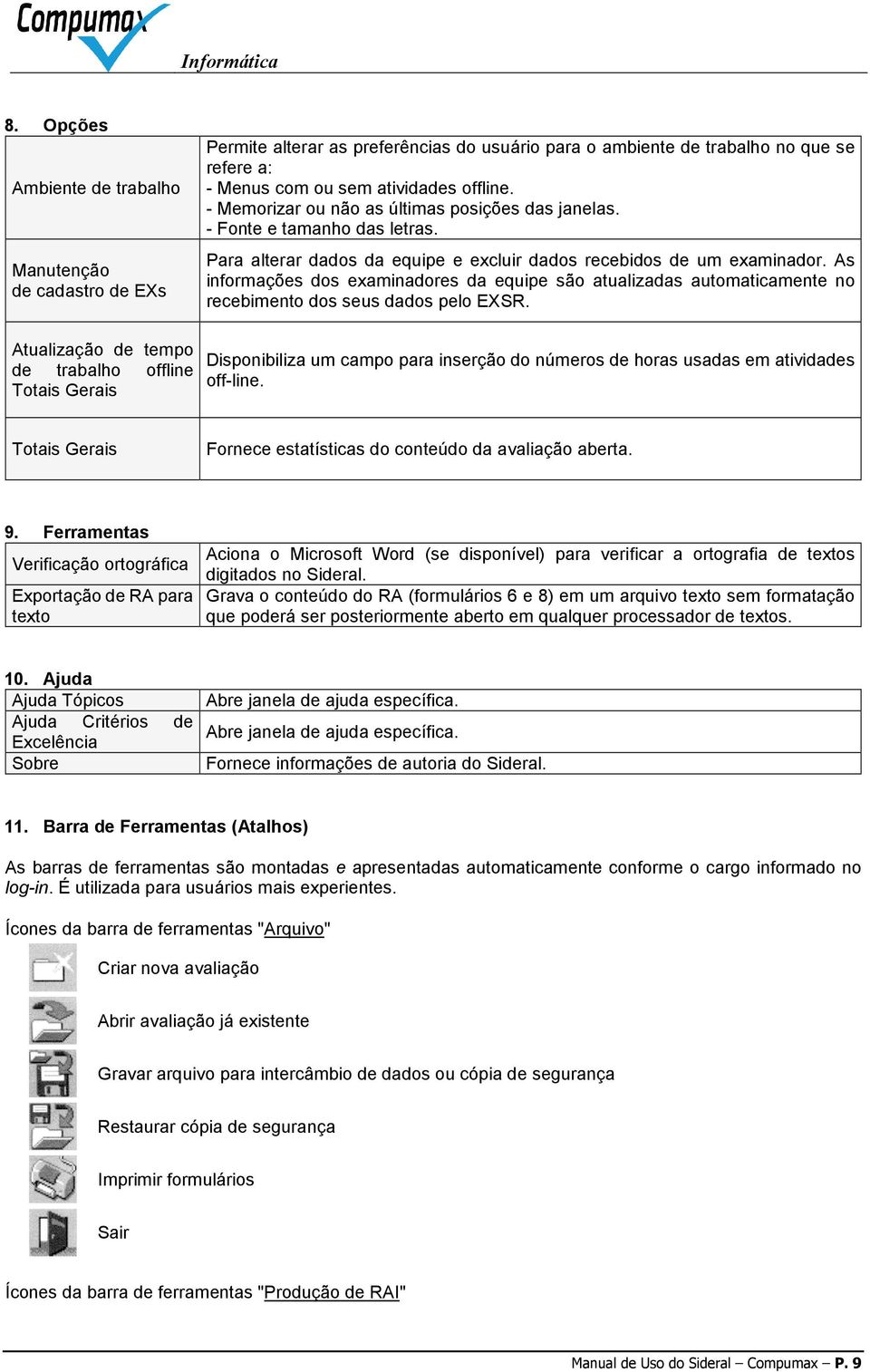 As informações dos examinadores da equipe são atualizadas automaticamente no recebimento dos seus dados pelo EXSR.