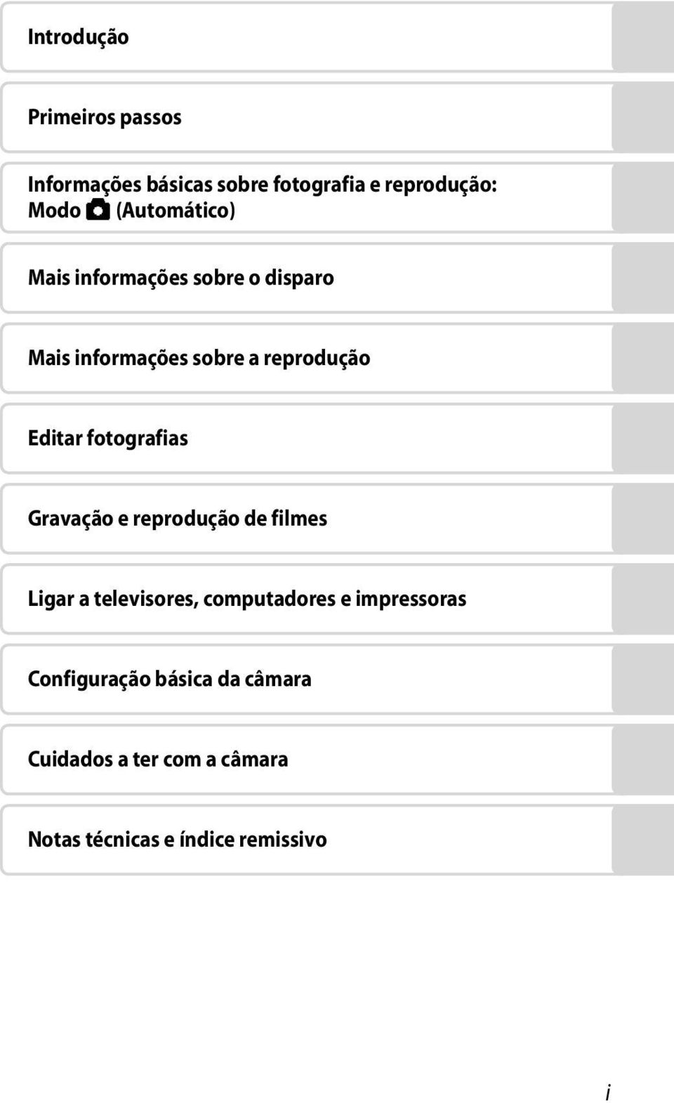 fotografias Gravação e reprodução de filmes Ligar a televisores, computadores e