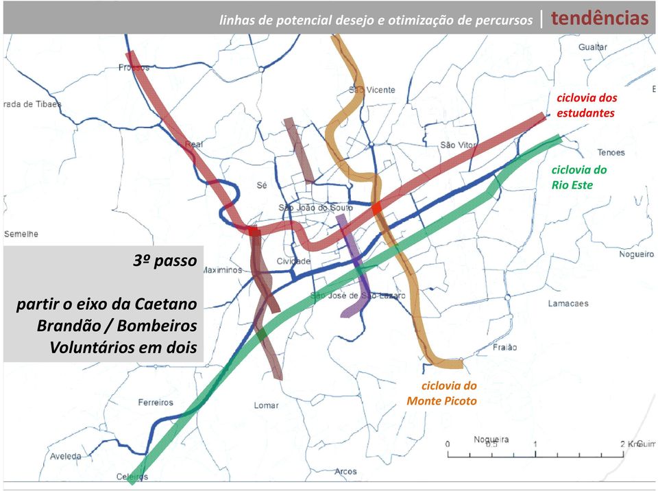 ciclovia do Rio Este 3º passo partir o da Caetano