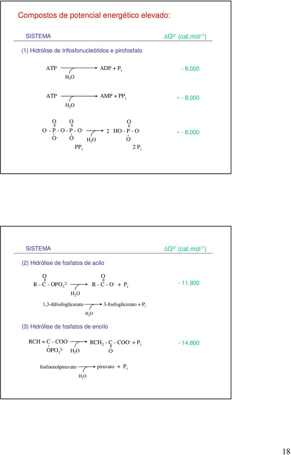 000 = = - - P - - P - - - - - - H 2 2 = H - P - - - - ~ - 8.000 PP i 2 P i SISTEMA G o (cal.