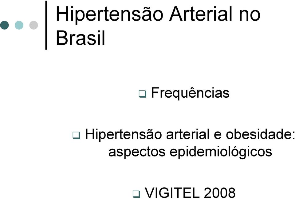 Hipertensão arterial e