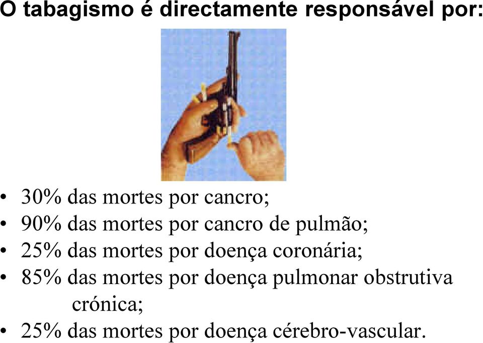 mortes por doença coronária; 85% das mortes por doença