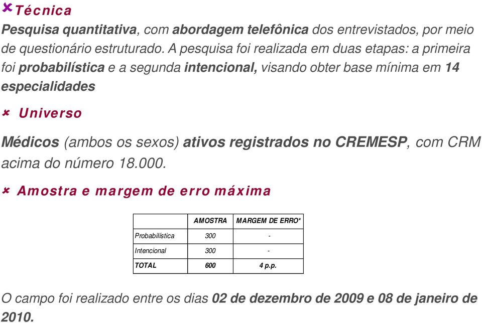 especialidades Universo Médicos (ambos os sexos) ativos registrados no CREMESP, com CRM acima do número 18.000.