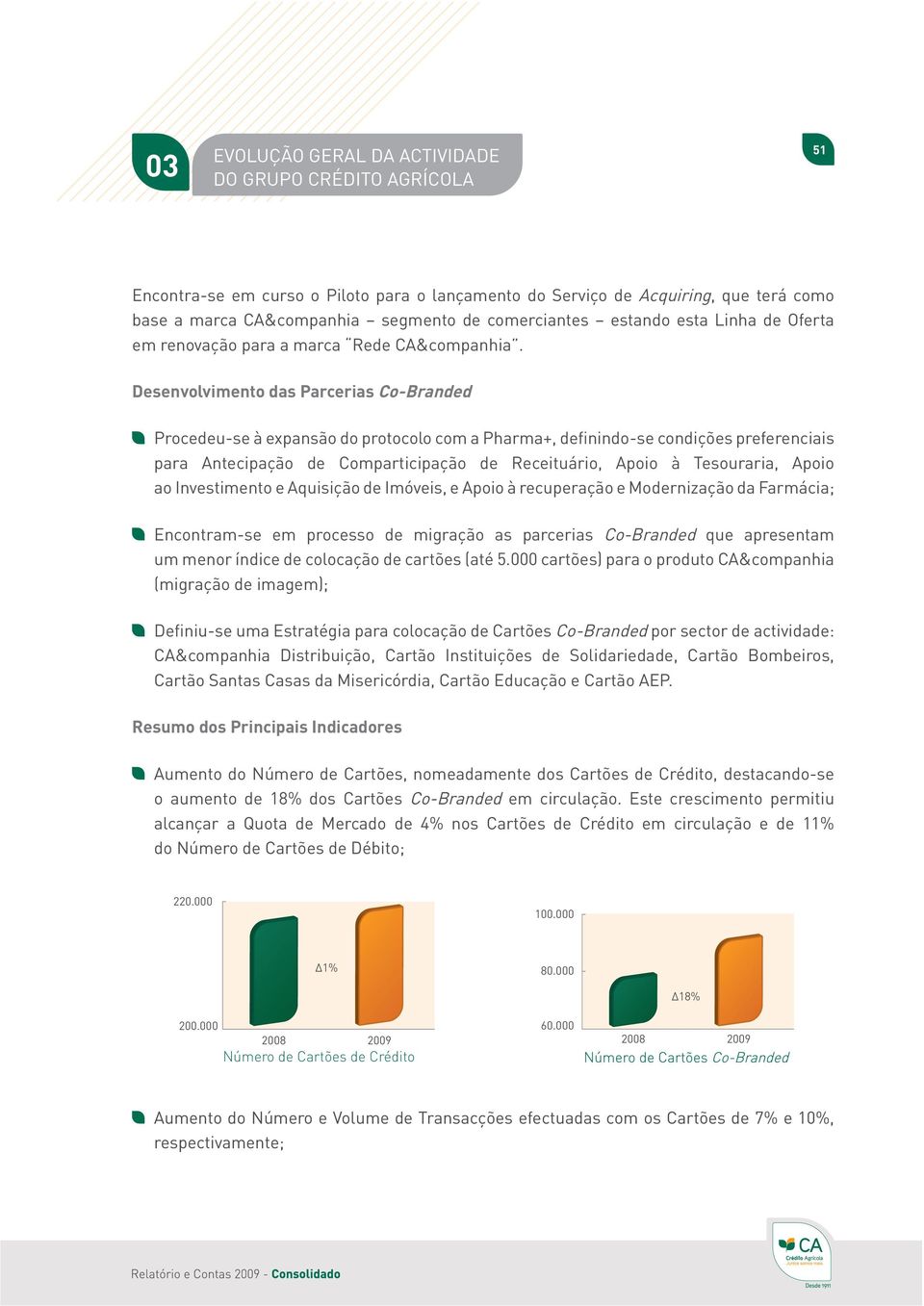 Desenvolvimento das Parcerias Co-Branded Procedeu-se à expansão do protocolo com a Pharma+, definindo-se condições preferenciais para Antecipação de Comparticipação de Receituário, Apoio à