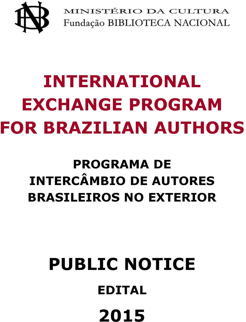 INTERCÂMBIO DE AUTORES BRASILEIROS