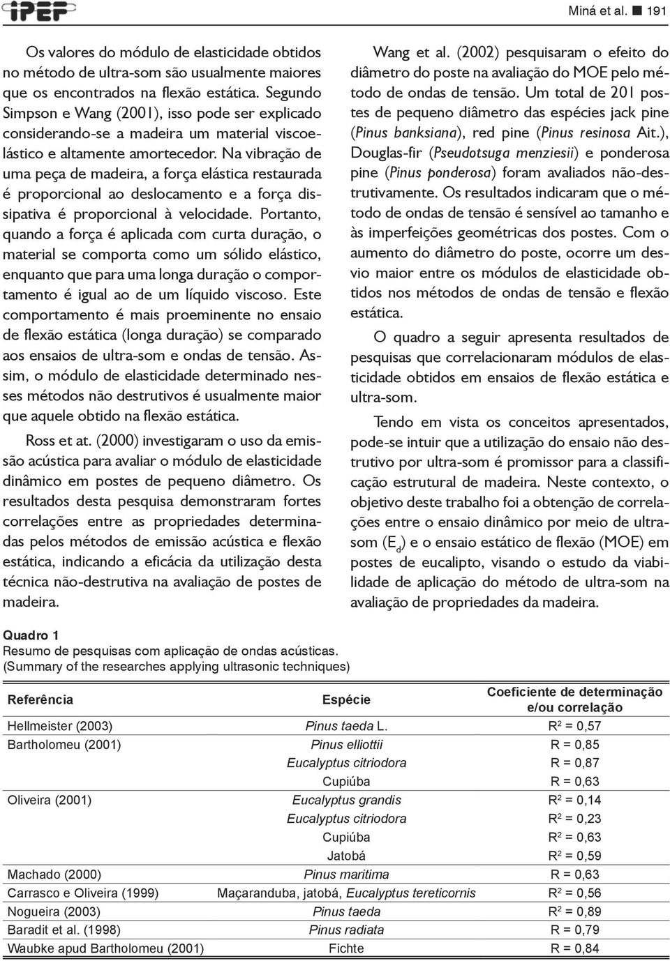 Na vibração de uma peça de madeira, a força elástica restaurada é proporcional ao deslocamento e a força dissipativa é proporcional à velocidade.