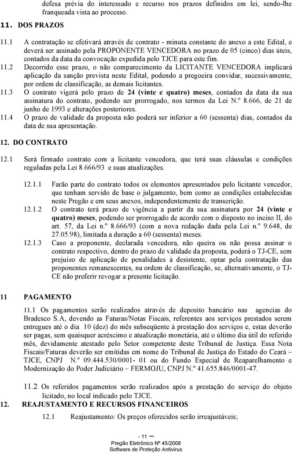 convocação expedida pelo TJCE para este fim. 11.