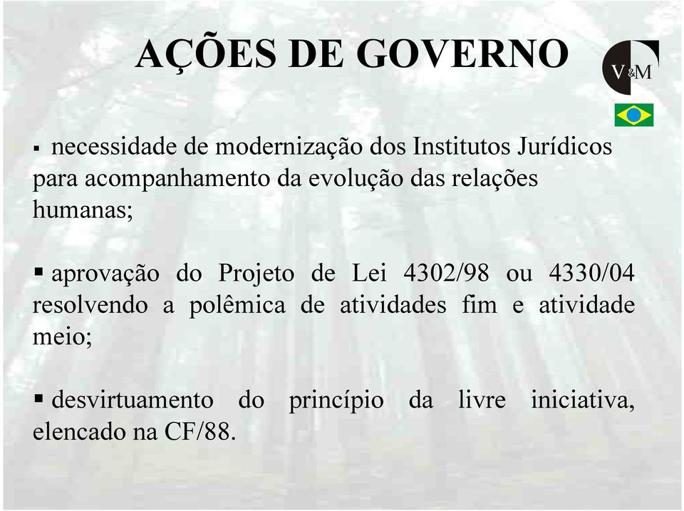 Projeto de Lei 4302/98 ou 4330/04 resolvendo a polêmica de atividades fim