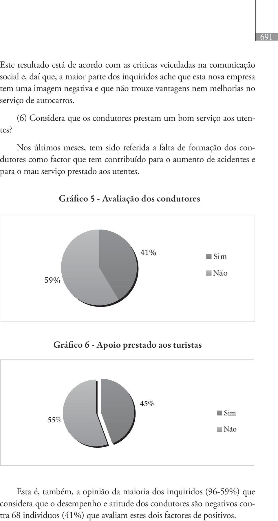 Nos últimos meses, tem sido referida a falta de formação dos condutores como factor que tem contribuído para o aumento de acidentes e para o mau serviço Gráfico prestado 1- Avaliação aos utentes.