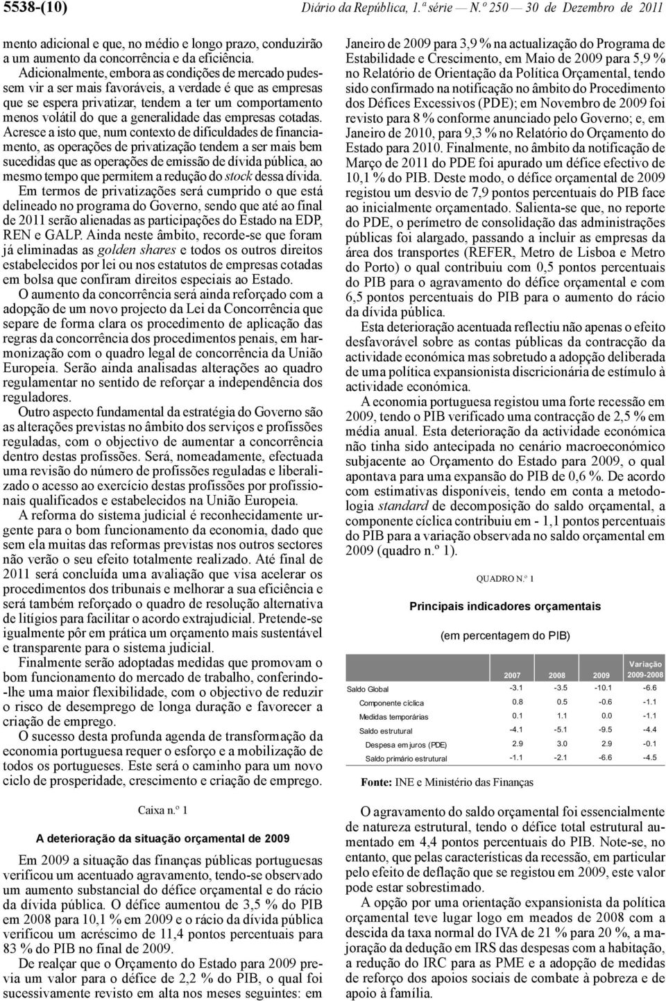 generalidade das empresas cotadas.