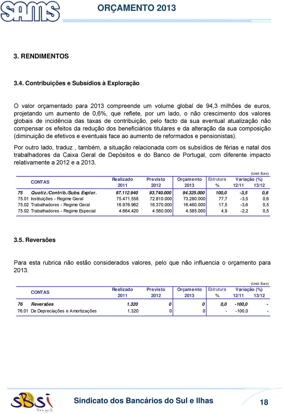 dos valores globais de incidência das taxas de contribuição, pelo facto da sua eventual atualização não compensar os efeitos da redução dos beneficiários titulares e da alteração da sua composição