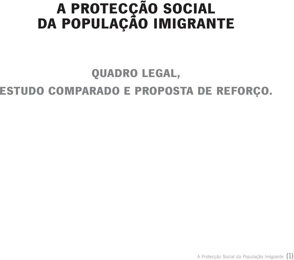 COMPARADO E PROPOSTA DE REFORÇO.