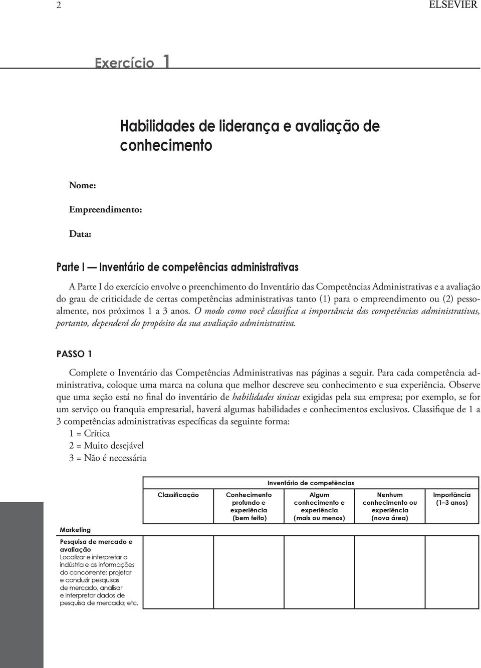 O modo como você classifica a importância das competências administrativas, portanto, dependerá do propósito da sua avaliação administrativa.