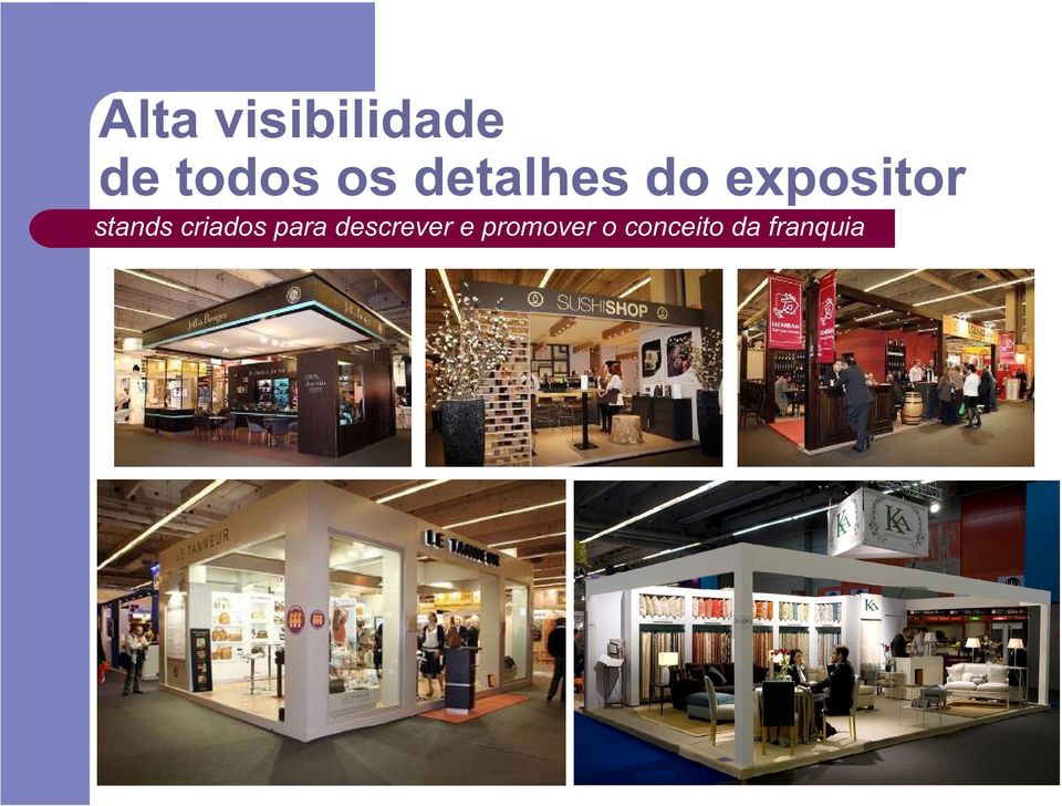 stands criados para