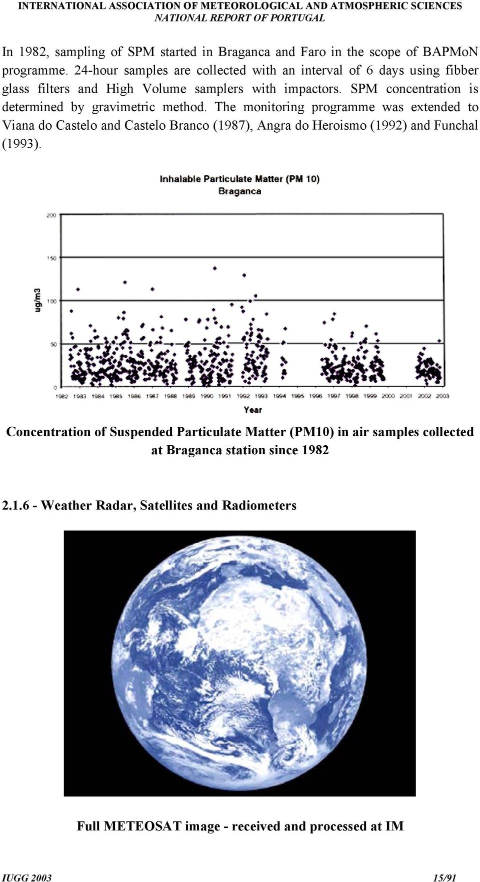 SPM concentration is determined by gravimetric method.