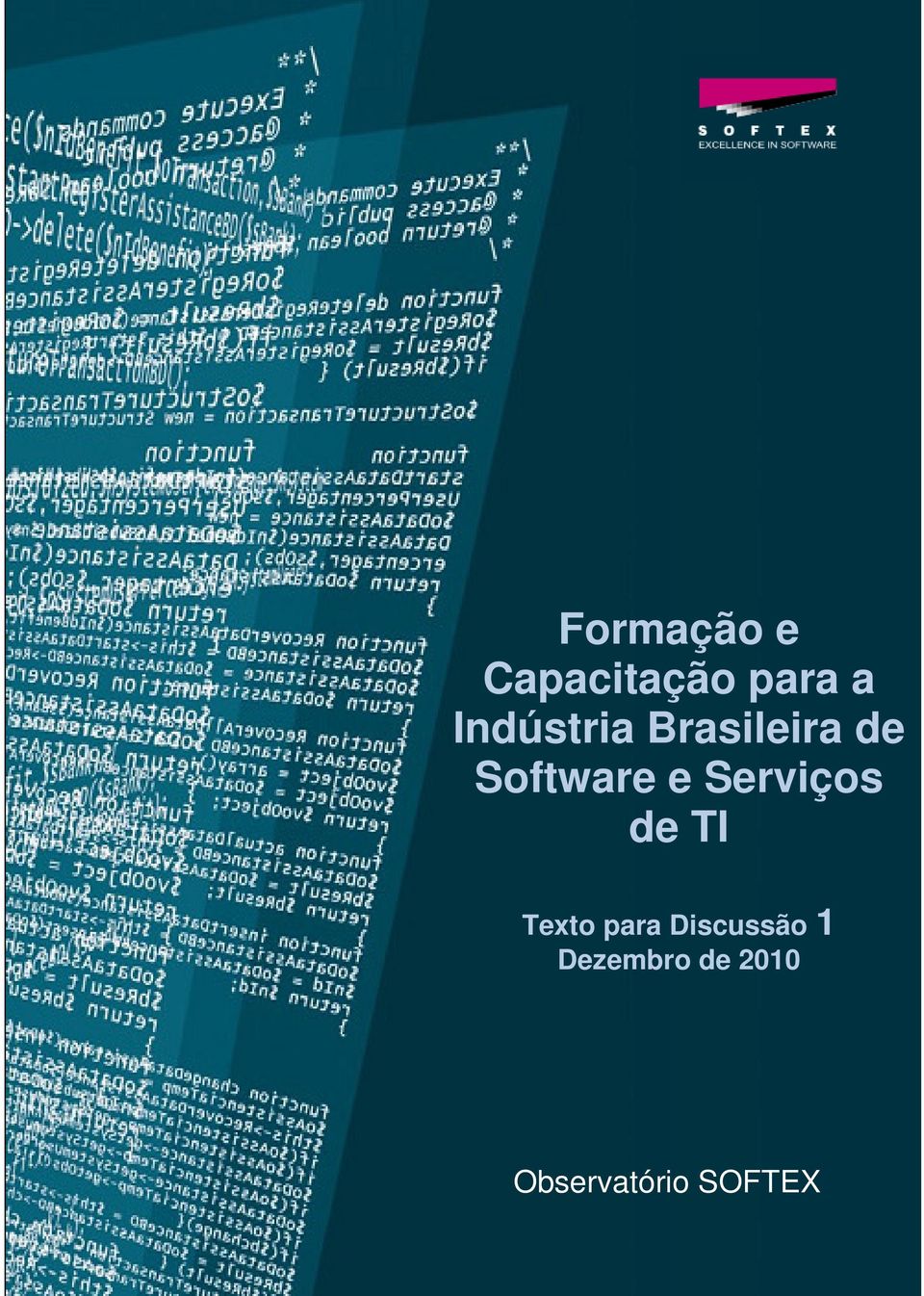 2010 Observatório SOFTEX Formação e capacitação para a