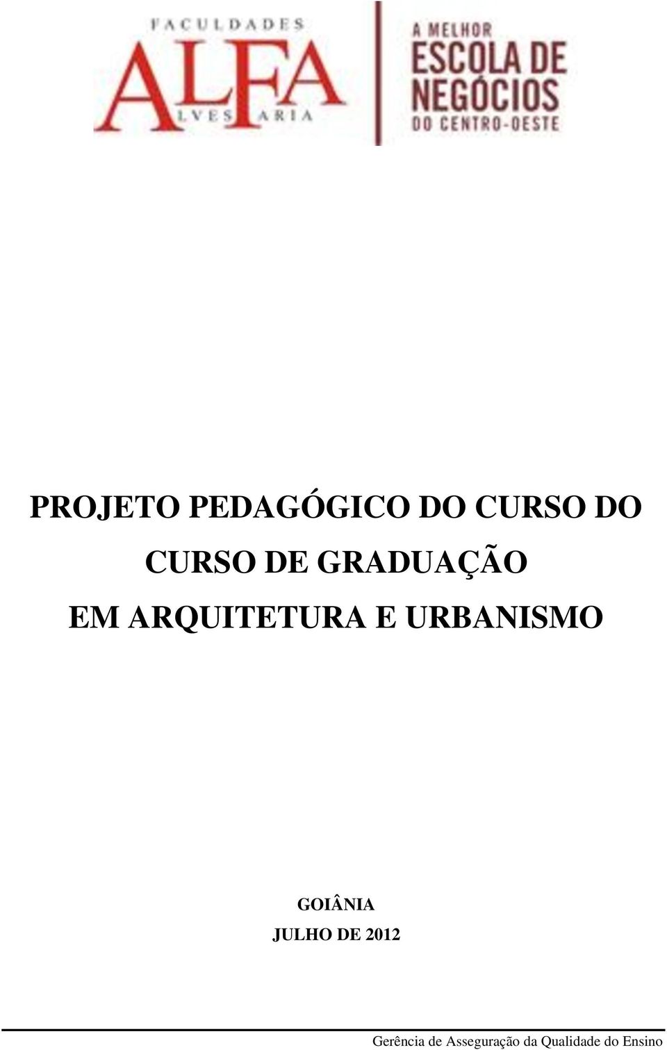 GRADUAÇÃO EM ARQUITETURA