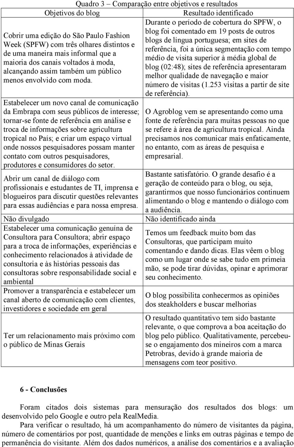 Estabelecer um novo canal de comunicação da Embrapa com seus públicos de interesse; tornar-se fonte de referência em análise e troca de informações sobre agricultura tropical no País; e criar um