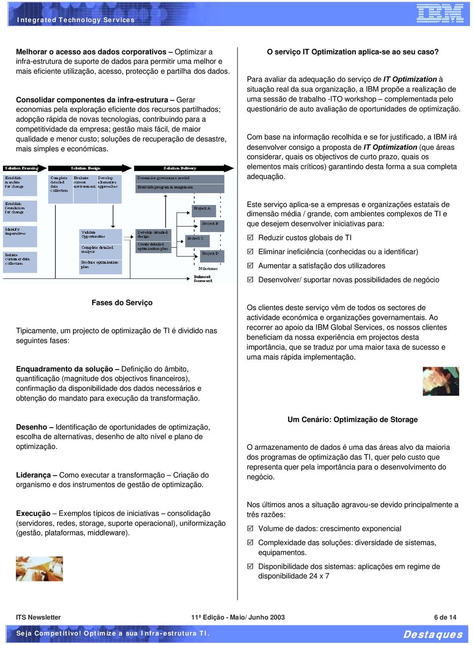 gestão mais fácil, de maior qualidade e menor custo; soluções de recuperação de desastre, mais simples e económicas. O serviço IT Optimization aplica-se ao seu caso?