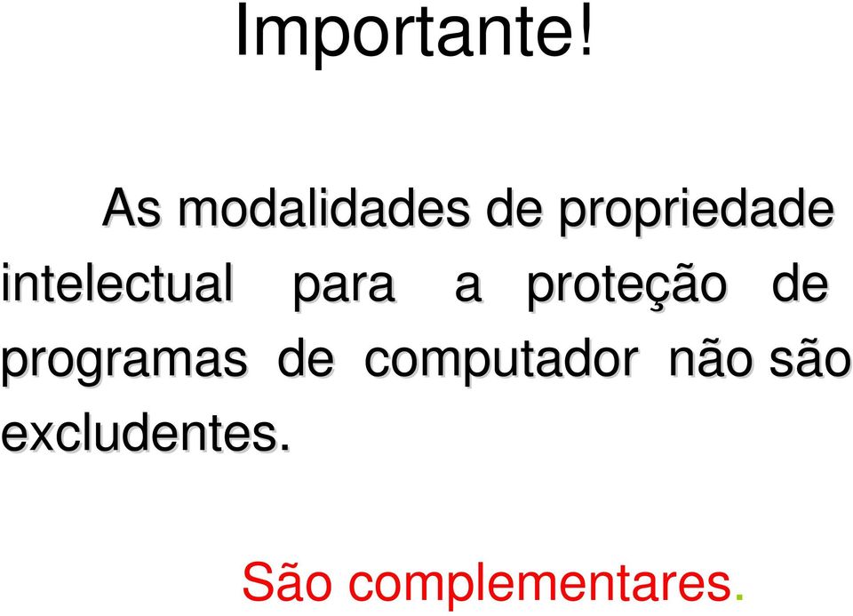 intelectual para a proteção de