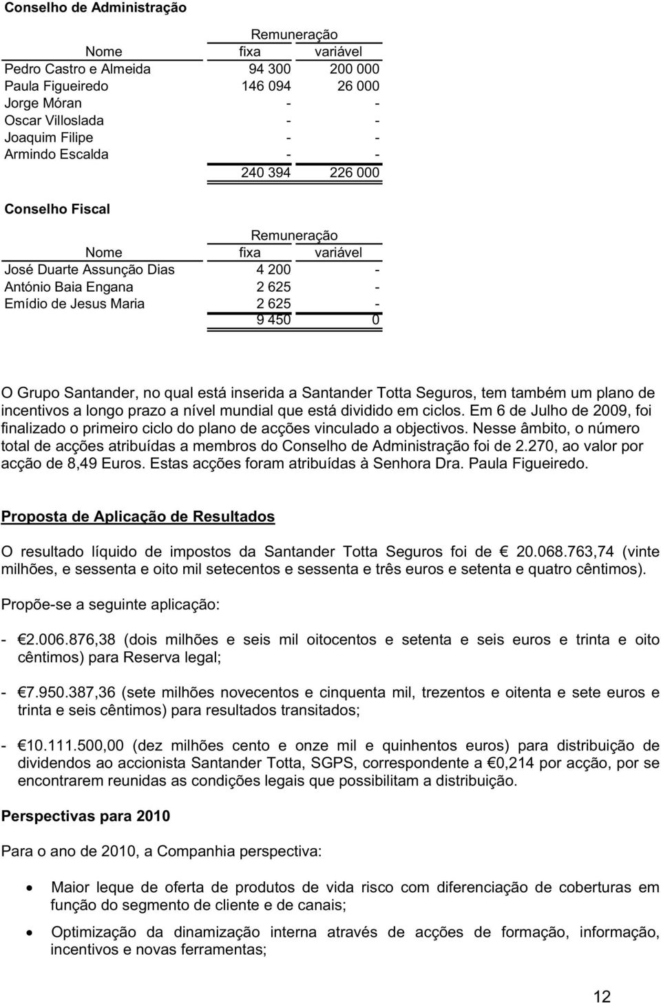 inserida a Santander Totta Seguros, tem também um plano de incentivos a longo prazo a nível mundial que está dividido em ciclos.