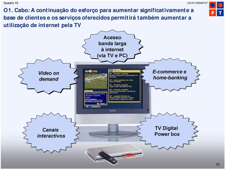 clientes e os serviços oferecidos permitirá também aumentar a utilização de