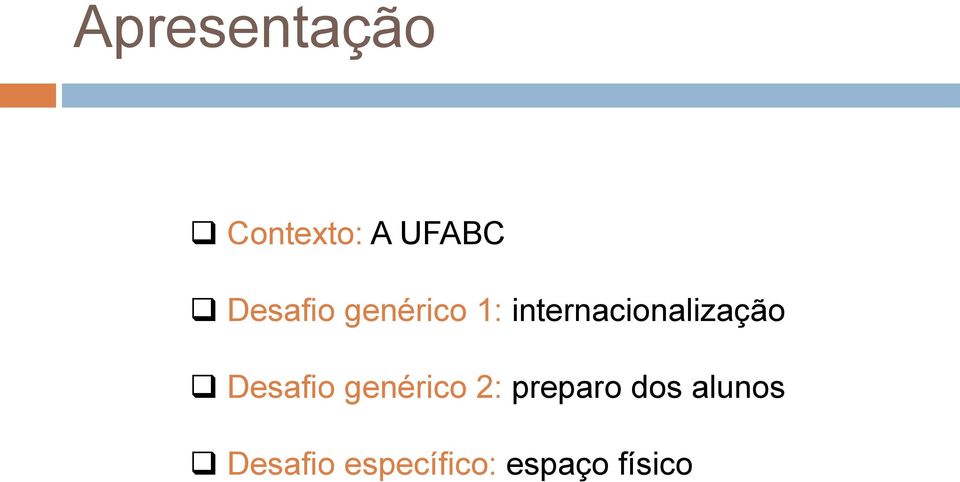 internacionalização Desafio