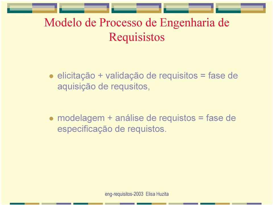 aquisição de requsitos, modelagem + análise de