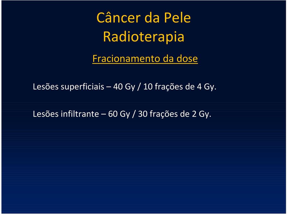 frações de 4 Gy.