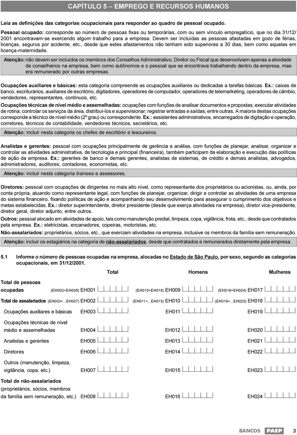 Devem ser incluídas as pessoas afastadas em gozo de férias, licenças, seguros por acidente, etc.