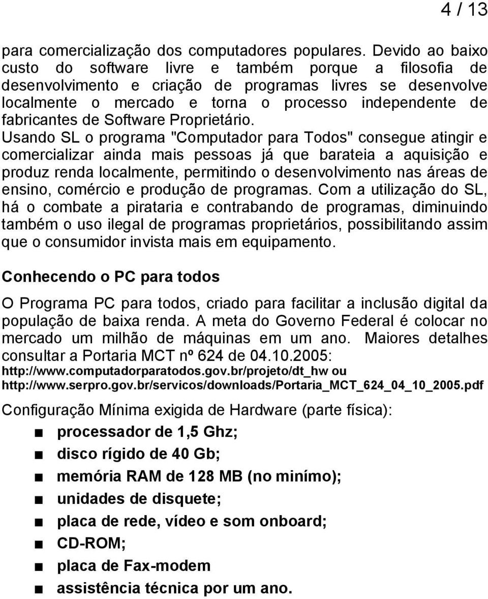 de Software Proprietário.