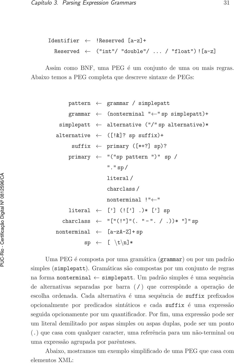 sp suffix)+ suffix primary ([*+?] sp)? primary "("sp pattern ")" sp / 