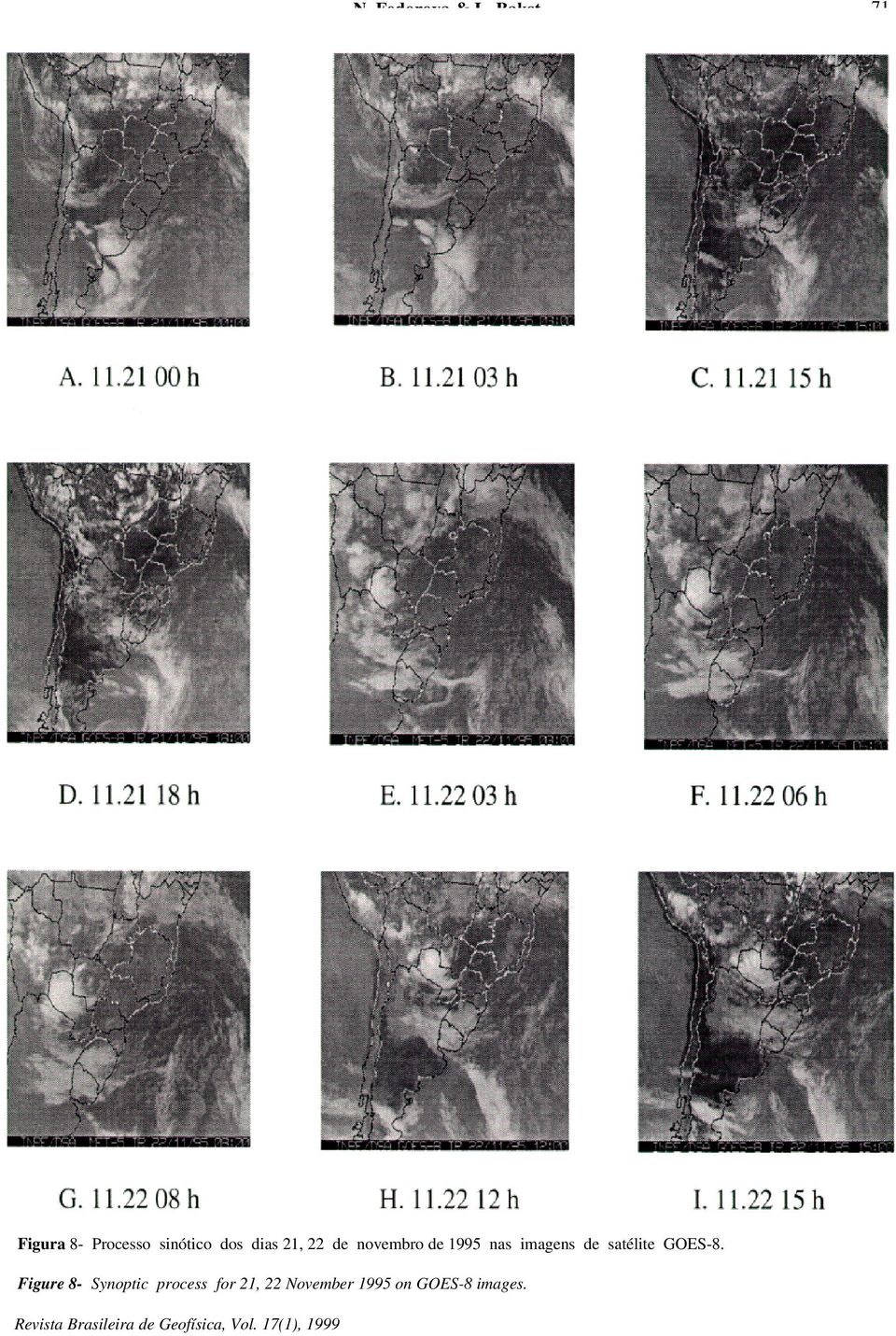 21, 22 de novembro de 1995 nas imagens de