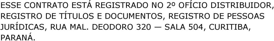 DOCUMENTOS, REGISTRO DE PESSOAS JURÍDICAS,