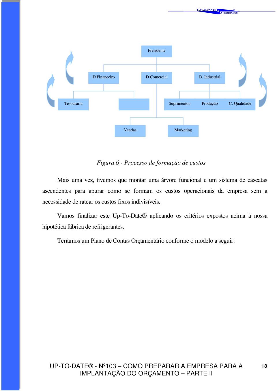 de cascatas ascendentes para apurar como se formam os custos operacionais da empresa sem a necessidade de ratear os custos fixos