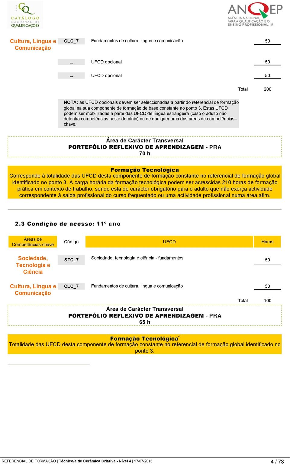 Estas UFCD podem ser mobilizadas a partir das UFCD de língua estrangeira (caso o adulto não detenha competências neste domínio) ou de qualquer uma das áreas de competências chave.