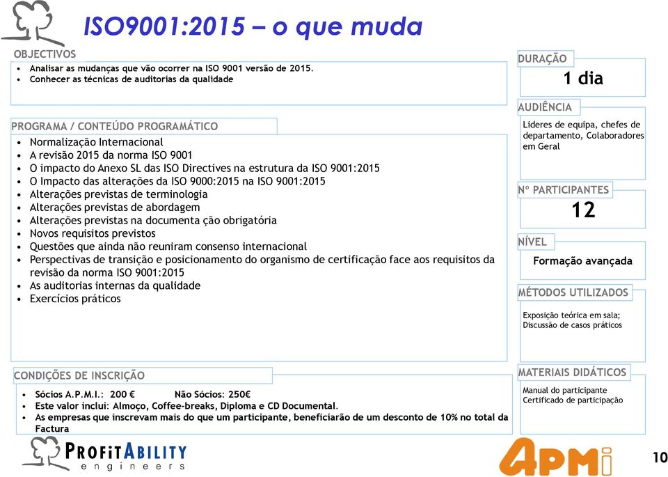 alterações da ISO 9000:2015 na ISO 9001:2015 Alterações previstas de terminologia Alterações previstas de abordagem Alterações previstas na documenta ção obrigatória Novos requisitos previstos