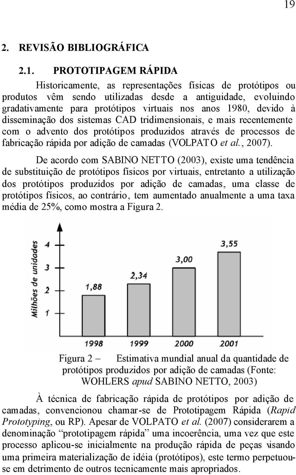 adição de camadas (VOLPATO et al., 2007).
