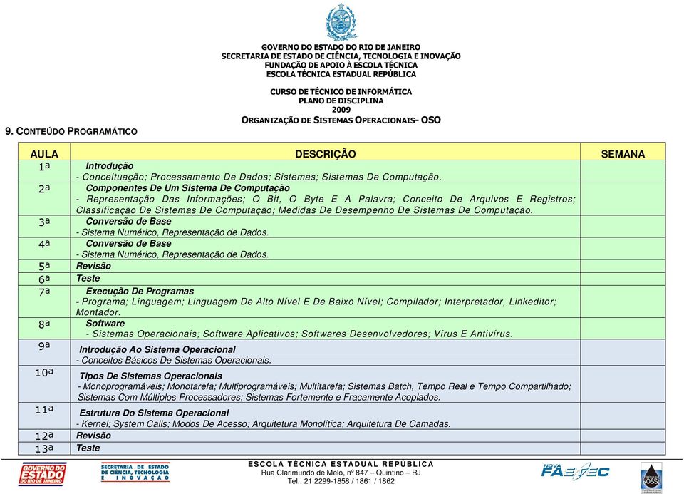 De Sistemas De Computação. 3ª Conversão de Base - Sistema Numérico, Representação de Dados. 4ª Conversão de Base - Sistema Numérico, Representação de Dados.