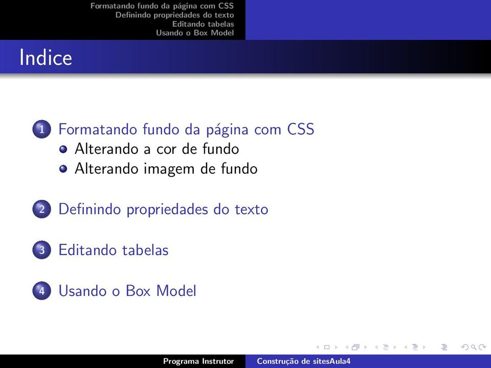 fundo da página com CSS