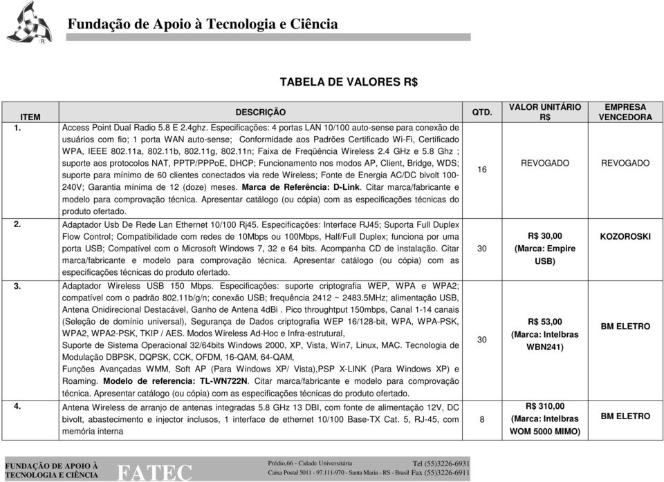 11n; Faixa de Freqüência Wireless 2.4 GHz e 5.