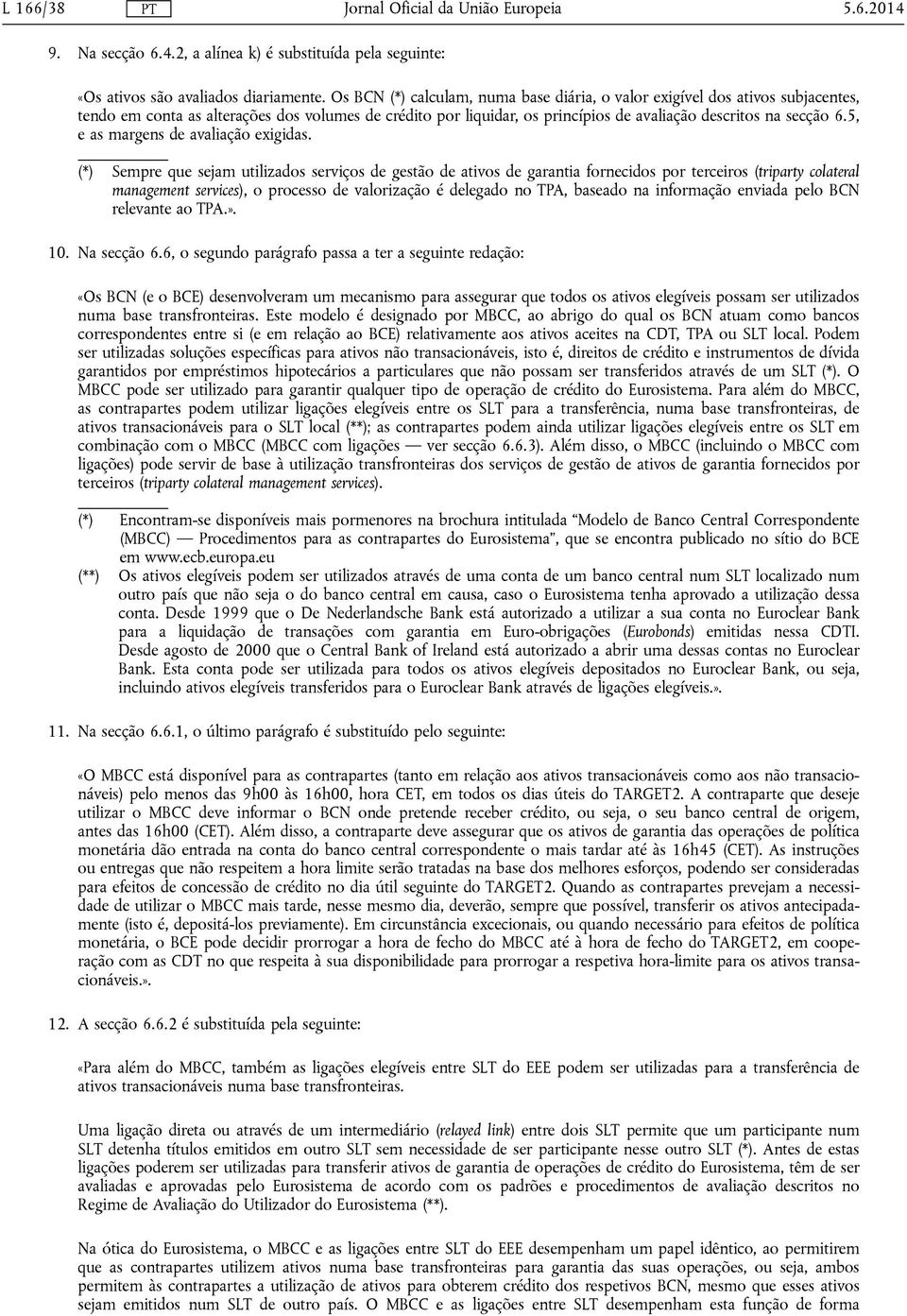 5, e as margens de avaliação exigidas.